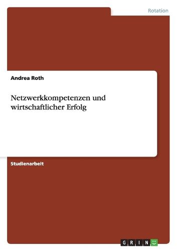 Cover image for Netzwerkkompetenzen und wirtschaftlicher Erfolg