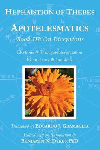 Cover image for Apotelesmatics Book III: On Inceptions