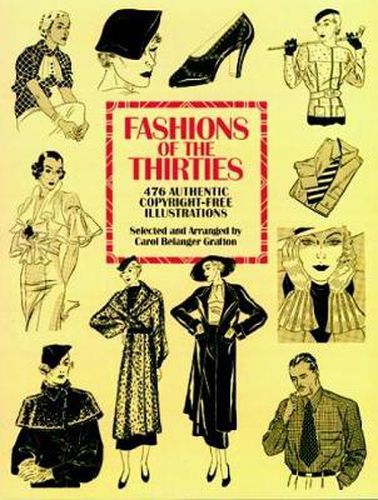 Cover image for Fashions of the Thirties: 476 Authentic Copyright-Free Illustrations