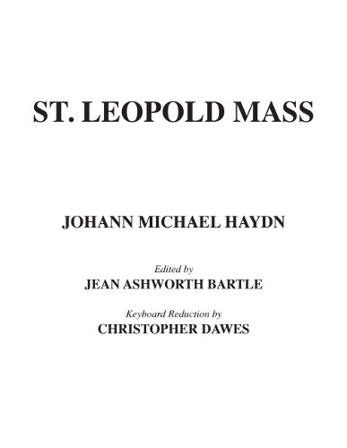 Cover image for St. Leopold Mass