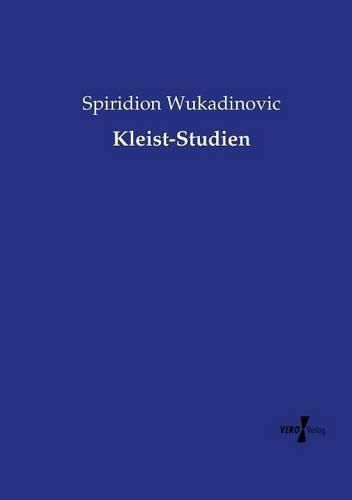 Cover image for Kleist-Studien