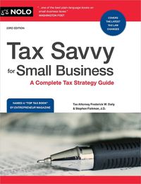 Cover image for Tax Savvy for Small Business