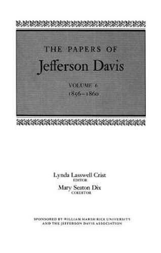 Cover image for The Papers of Jefferson Davis: 1856-1860