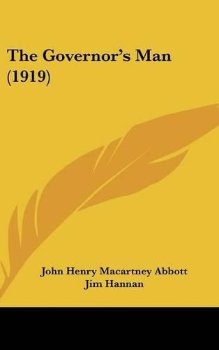 Cover image for The Governor's Man (1919)