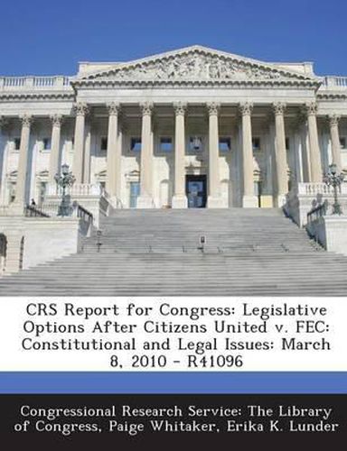 Cover image for Crs Report for Congress
