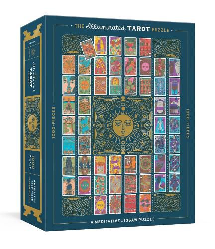 Cover image for Illuminated Tarot Puzzle A Meditative 1000 Piece Jigsaw Puzzle