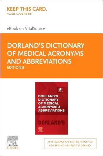 Cover image for Dorland'S Dictionary of Medical Acronyms and Abbreviations - Elsevier E-Book on Vitalsource (Retail Access Card)