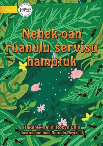 Cover image for 20 Busy Little Ants (Tetun Edition) - Nehek-oan ruanulu servisu hamutuk