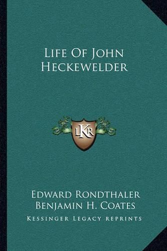 Life of John Heckewelder