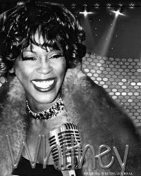 Cover image for whitney Houston Birthday Edition Drawing Journal