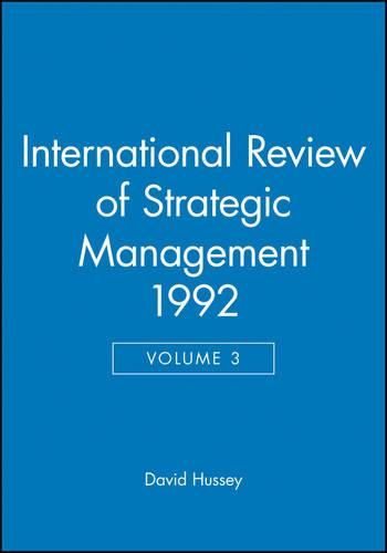 Cover image for International Review of Strategic Management