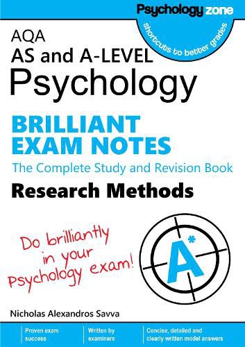 Cover image for AQA Psychology BRILLIANT MODEL ANSWERS: Research Methods: AS and A-level