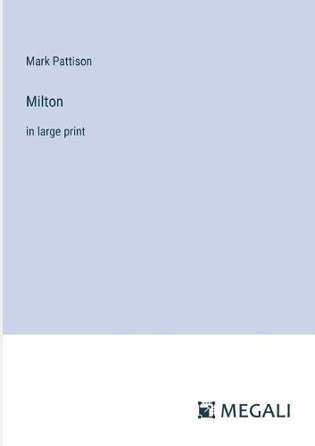 Cover image for Milton
