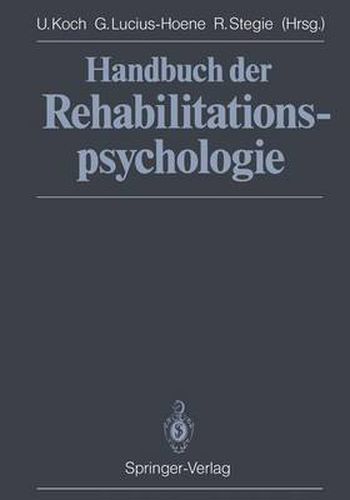 Handbuch der Rehabilitationspsychologie