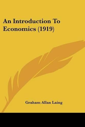 Cover image for An Introduction to Economics (1919)