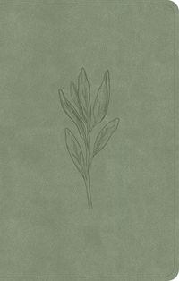 Cover image for CSB Personal Size Bible, Sage Suedesoft Leathertouch