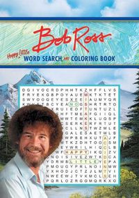 Cover image for Bob Ross Word Search and Coloring Book