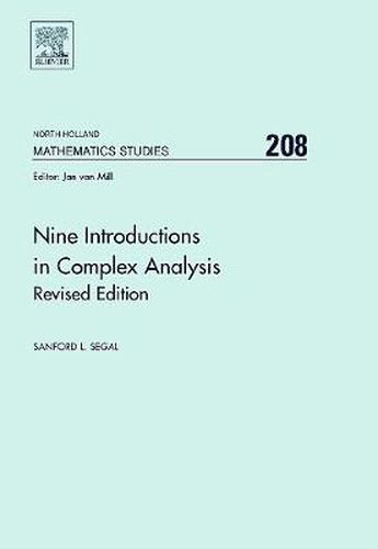 Cover image for Nine Introductions in Complex Analysis - Revised Edition