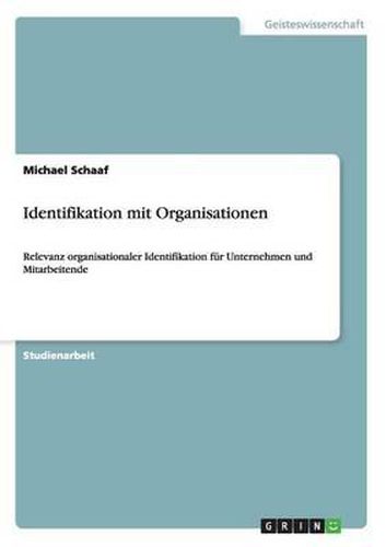 Cover image for Identifikation Mit Organisationen