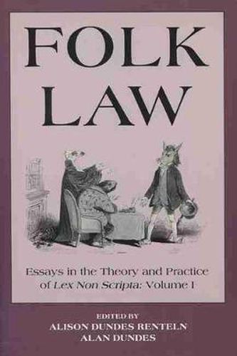 Cover image for Folk Law: Essays in the Theory and Practice of Lex Non Scripta