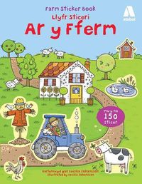 Cover image for Llyfr Sticeri ar y Fferm/Farm Sticker Book