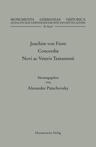 Cover image for Joachim Von Fiore, Concordia Novi AC Veteris Testamenti