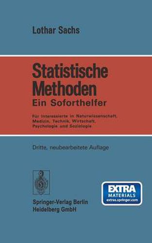 Cover image for Statistische Methoden: Ein Soforthelfer Fur Interessierte in Naturwissenschaft, Medizin, Technik, Wirtschaft, Psychologie und Soziologie