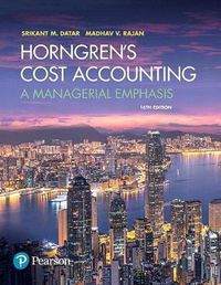 Cover image for Horngren's Cost Accounting, Student Value Edition Plus Mylab Accounting with Pearson Etext -- Access Card Package