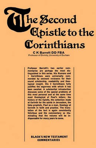 Cover image for Second Epistle to the Corinthians