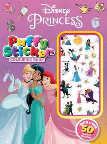 Cover image for Disney Princess: Puffy Sticker Colouring Book