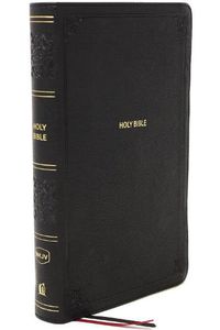 Cover image for NKJV, End-of-Verse Reference Bible, Personal Size Large Print, Leathersoft, Black, Thumb Indexed, Red Letter, Comfort Print: Holy Bible, New King James Version