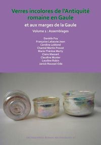 Cover image for Verres incolores de L'antiquite romaine en Gaule et aux marges de la Gaule