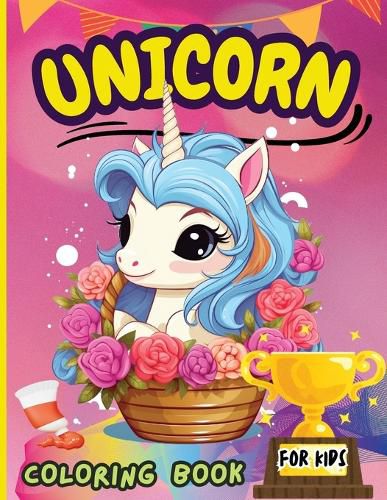 Cover image for Unicorn Coloring Book For Kids