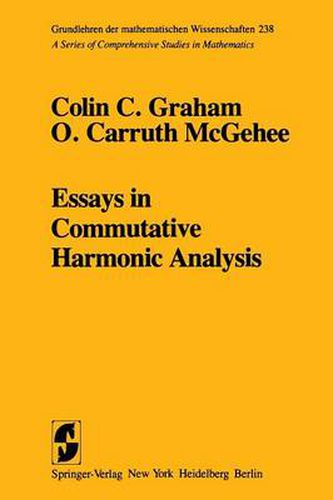 Cover image for Essays in Commutative Harmonic Analysis