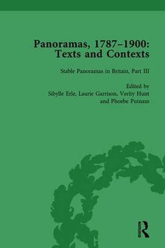Cover image for Panoramas, 1787-1900 Vol 3: Texts and Contexts