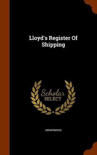 Cover image for Lloyd's Register of Shipping