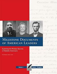 Cover image for Milestone Documents of American Leaders-Volume 1