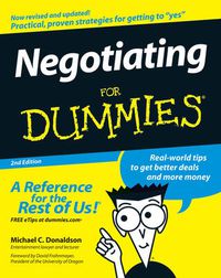 Cover image for Negotiating For Dummies
