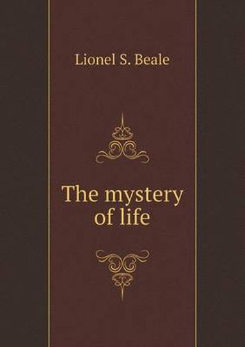 Cover image for The mystery of life