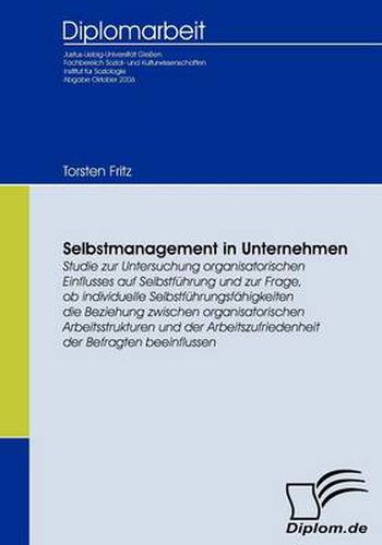 Cover image for Selbstmanagement in Unternehmen