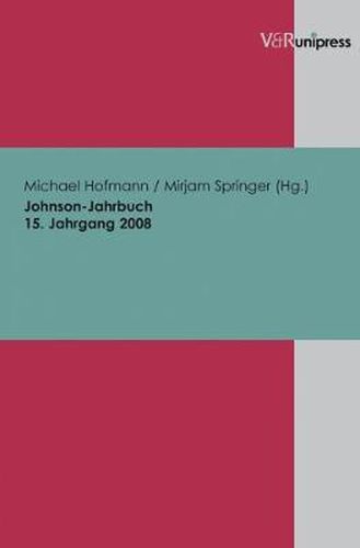 Cover image for Johnson-Jahrbuch Bd. 15 / 2008