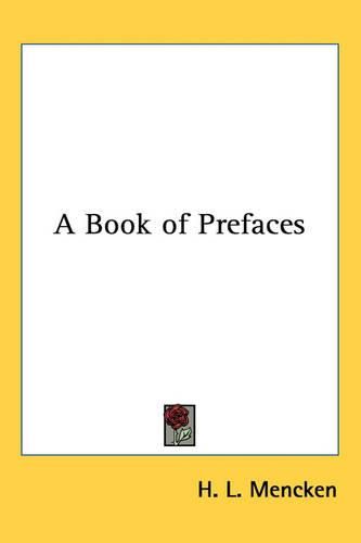 Cover image for A Book of Prefaces