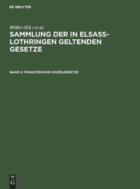 Cover image for Franzoesische Einzelgesetze