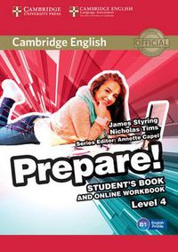 Cover image for Cambridge English Prepare! Level 4 Student's Book and Online Workbook