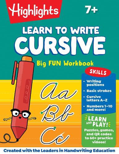 Cover image for Learn to Write Cursive Big Fun Workbook