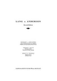 Cover image for Lang V. Anderson: Case File