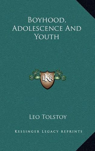 Cover image for Boyhood, Adolescence and Youth