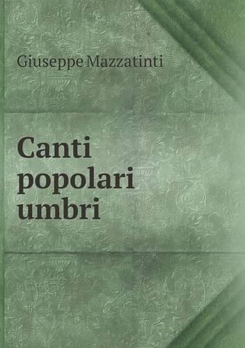 Cover image for Canti popolari umbri