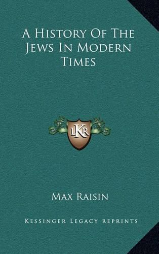 Cover image for A History of the Jews in Modern Times