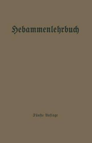 Cover image for Hebammenlehrbuch